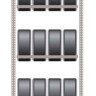 Стеллаж для колёс MS Pro Profi 200/150x50/03